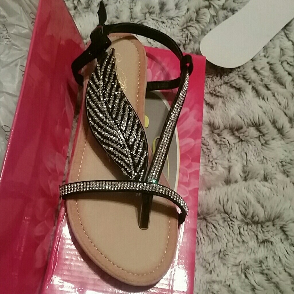 Bling Feather Sandal